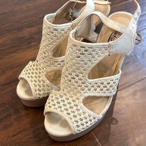 Lucky brand wedges, size 6 worn a handful of times